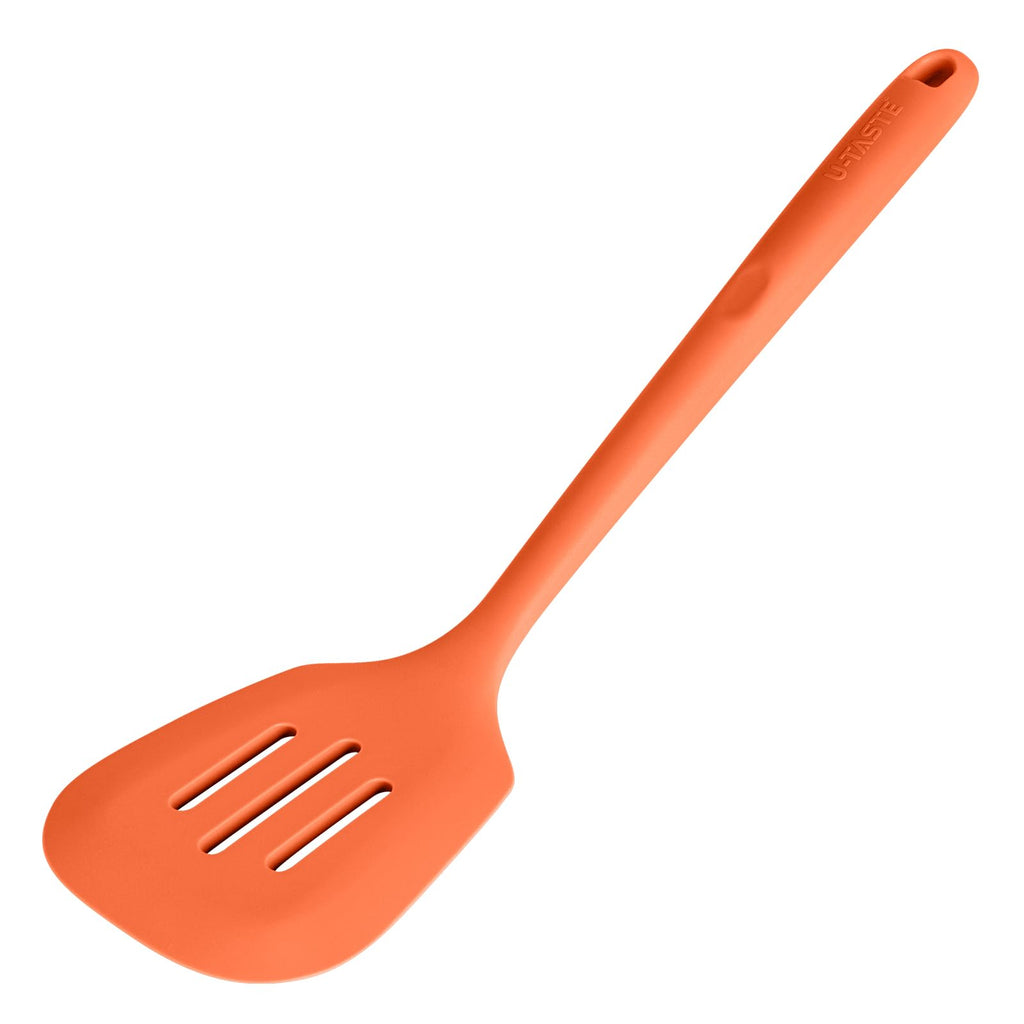 U-Taste Silicone Turner Cooking Spatula, 13.6" Long/3.7" Wide, Purple