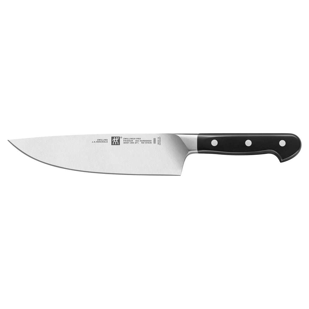 ZWILLING Pro 7-Piece Razor-Sharp German Knife Block Set with Bonus Sharpener, Made in Company-Owned German Factory with Special Formula Steel perfected for almost 300 Years, Dishwasher Safe