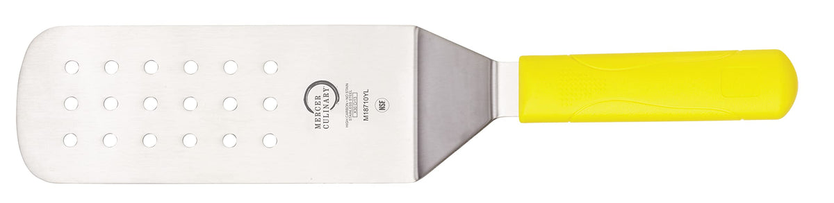 Mercer Culinary Millennia Mini Turner/Spatula, 2.5 Inch x 2.5 Inch Blade, Black Handle