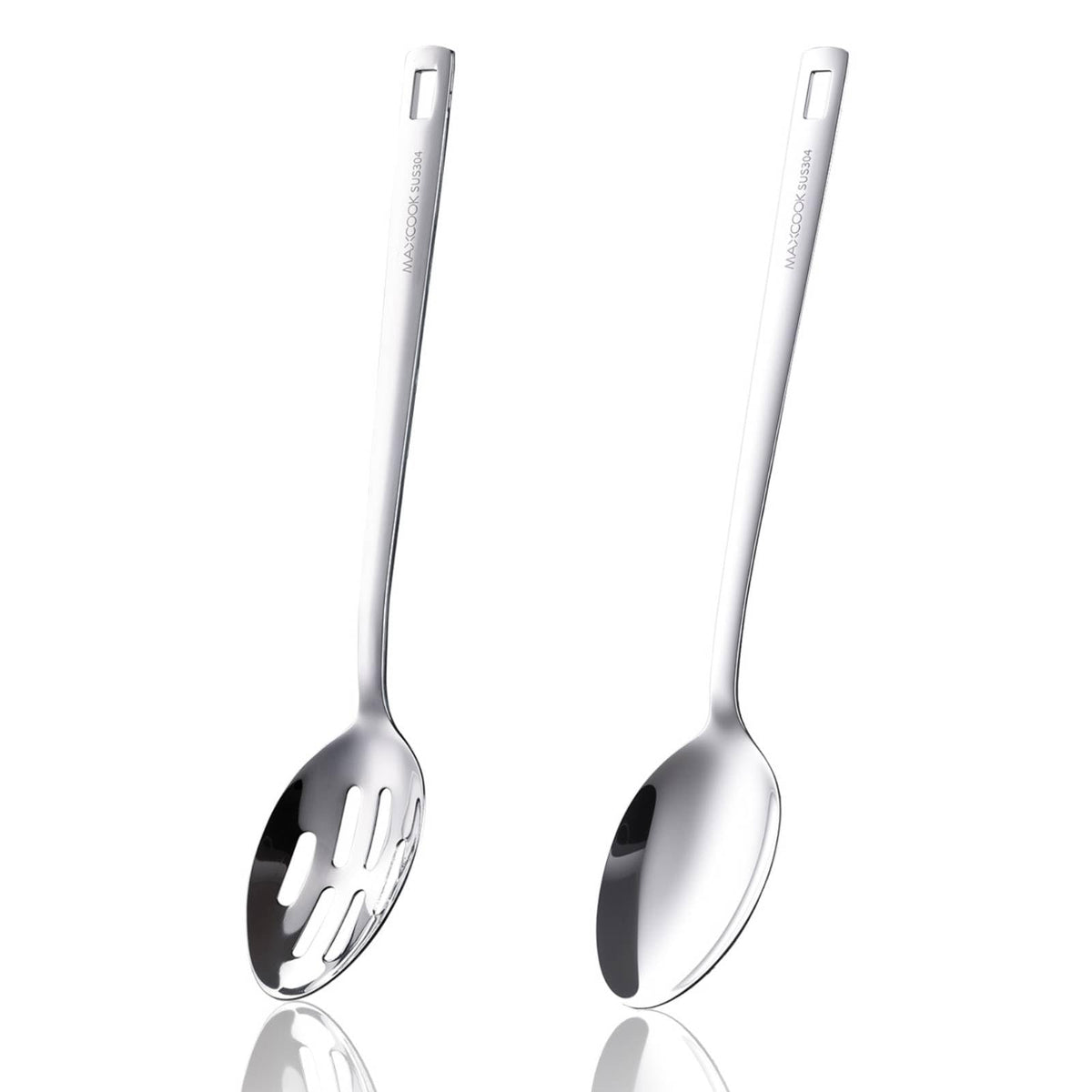 MAXCOOK Wok Spatula Set, 18/8 Stainless Steel Cooking Utensils set, 3 Pcs