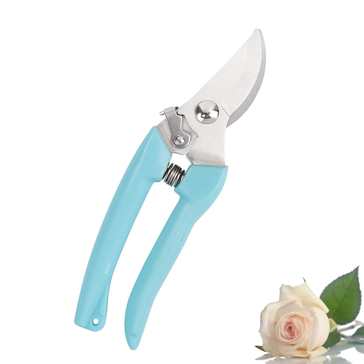 Leize Pruning Shears, Gardening Hand Pruner, Floral Shears, Strong Pruner for Flowers, Branches and Leaves (CreamA)