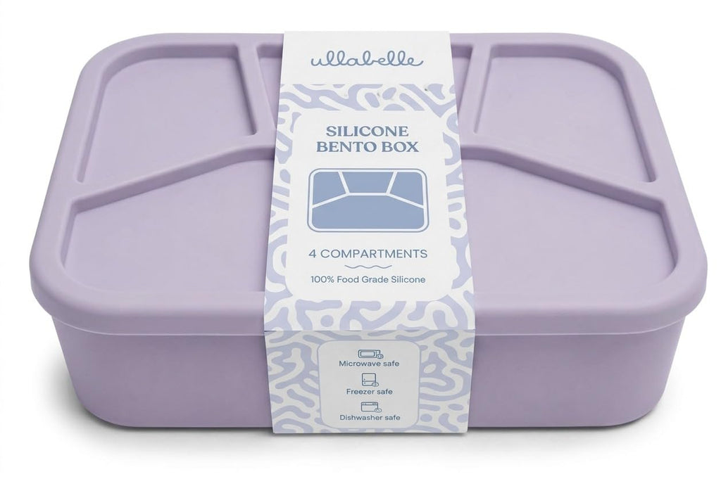 Leak Proof Square Bento Box Food-Grade Silicone Bento, BPA, Phthalate, Lead, & PVC Free - Bento Lunch Box for Daycare, Kids, & Adults - Leak Resistant Sets With Lids Snack Box Container (Pink)