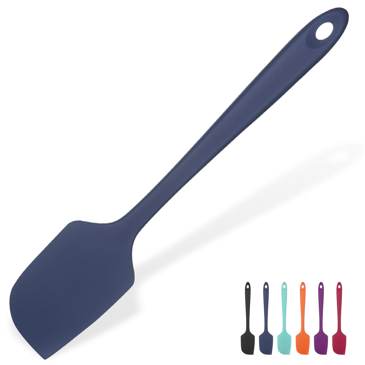 U-Taste Silicone Large Spatula, 600ºF High Temp Bowl Scraper, 11.38"/Orange