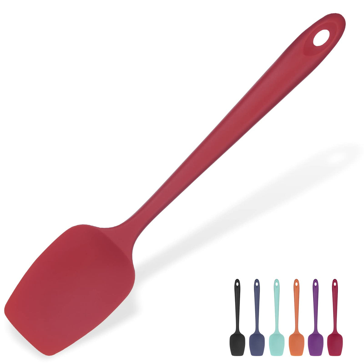 U-Taste Silicone Large Spatula, 600ºF High Temp Bowl Scraper, 11.38"/Orange