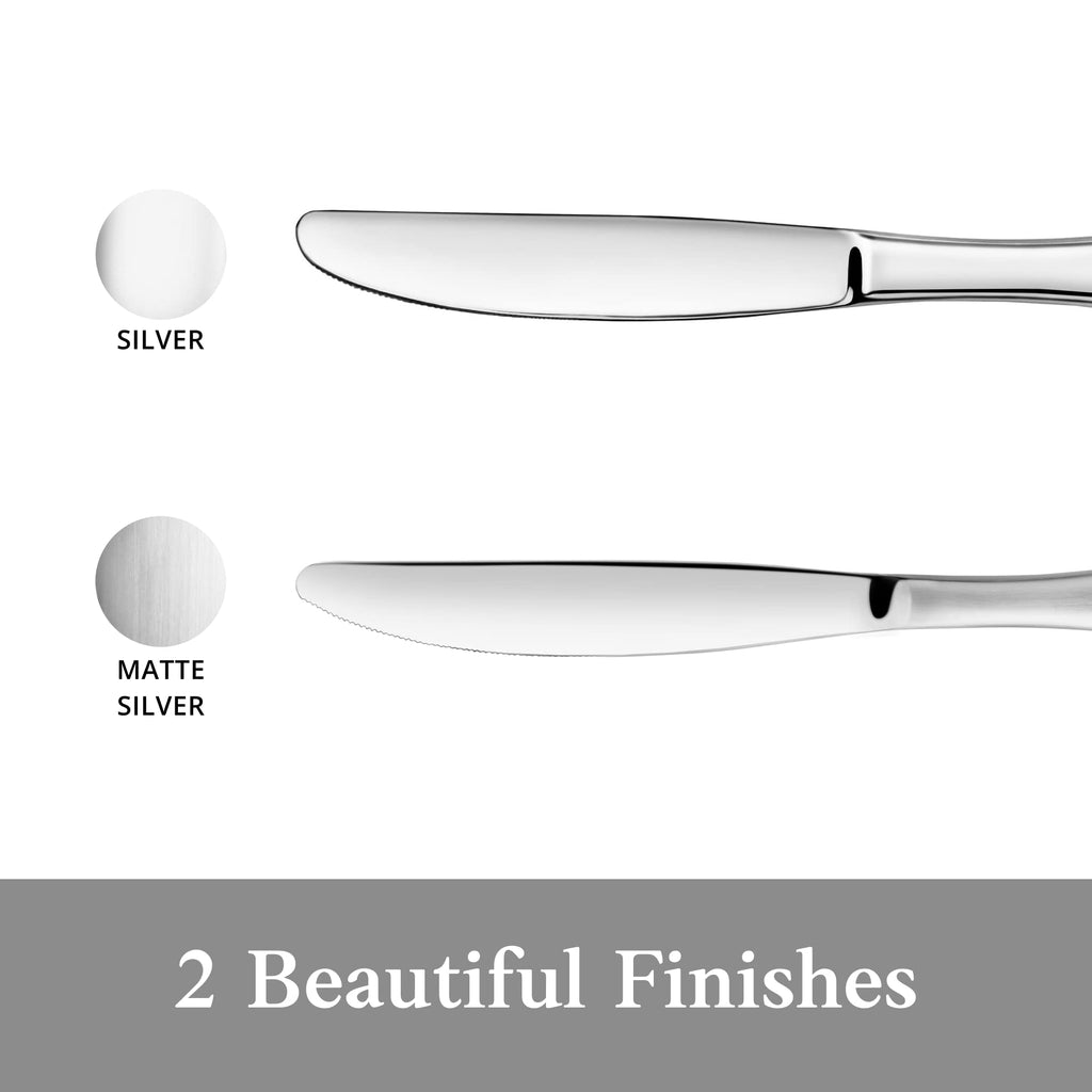 Artaste Rain 18/10 Stainless Steel Dinner Knife, 9.15-Inch, Set of 12