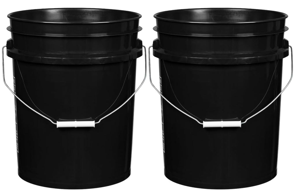 House Naturals 5 Gallon Premium HPDE Plastic Bucket - Made in USA Food Grade Container, BPA Free All Purpose Pail (5, Red)