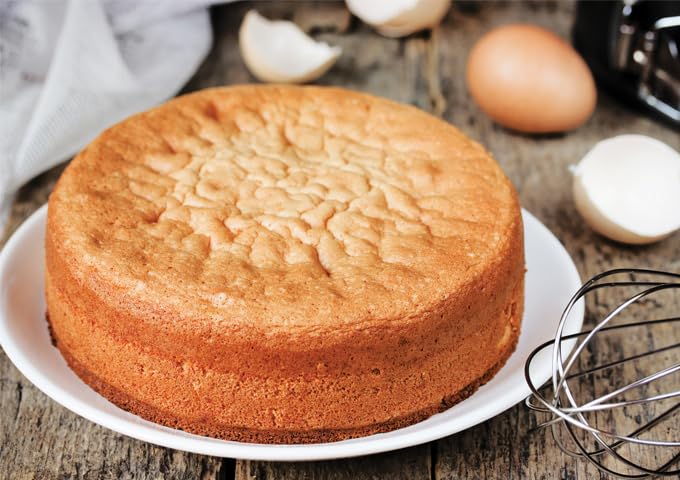 Winco 6" Red Round Aluminum Cake Pan