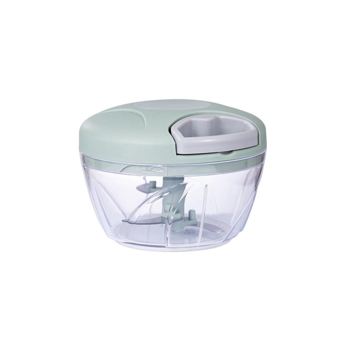 Onion Chopper, Vegetable, Garlic Chopper with Container, Kitchen Cutter,Pull String Hand Manual Food Processor Mincer Shredder for Cutting Onions Chili Ginger Seasoning Food Chopper (Green, 500ml)