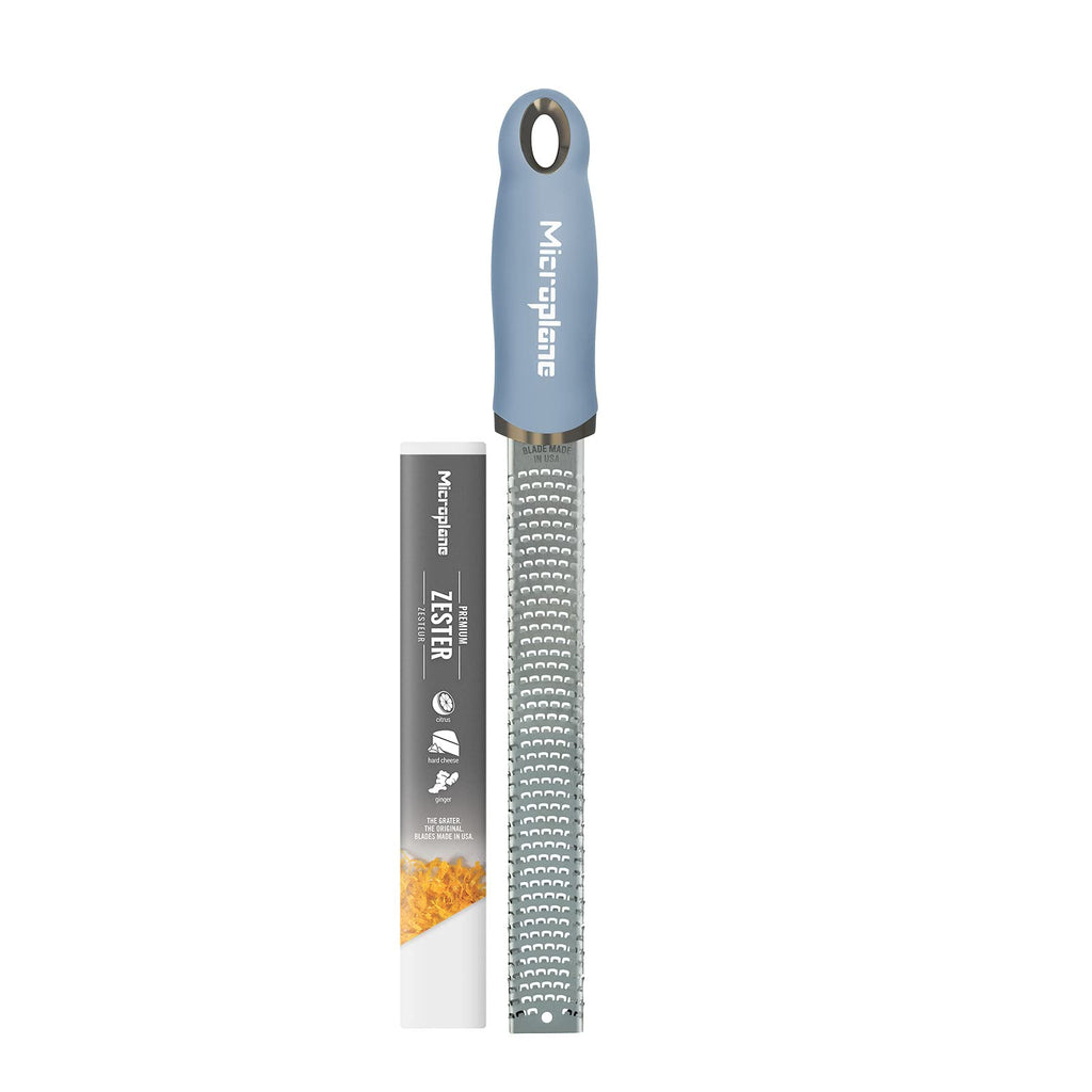 Microplane Premium Classic Series Zester 18/8, Black - Lemon Zester & Cheese Grater & Vegetable Grater - Citrus, Parmesan Cheese, Garlic, Ginger, Nutmeg, Chocolate - Stainless Steel Grater