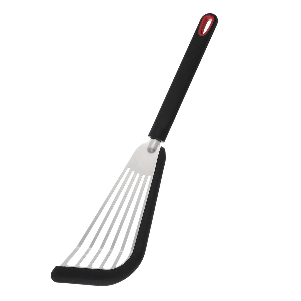 uxcell Silicone Fish Spatulas with Handle Kitchen Cooking Spatula for Egg, Fish, Pancake Green