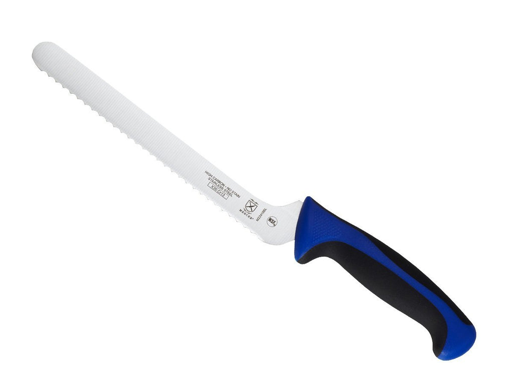 Mercer Culinary Millennia Colors 7-Inch Granton Edge Santoku Knife, Green