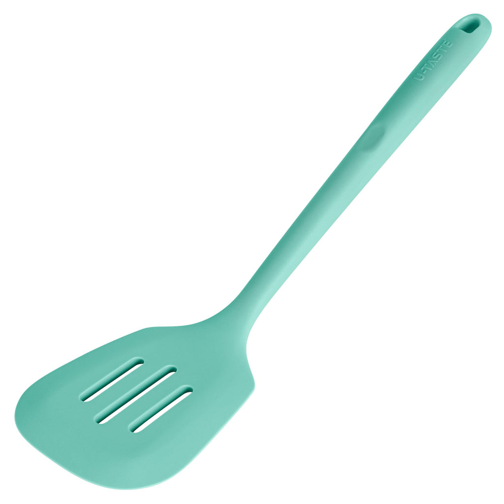 U-Taste Silicone Turner Cooking Spatula, 13.6" Long/3.7" Wide, Purple