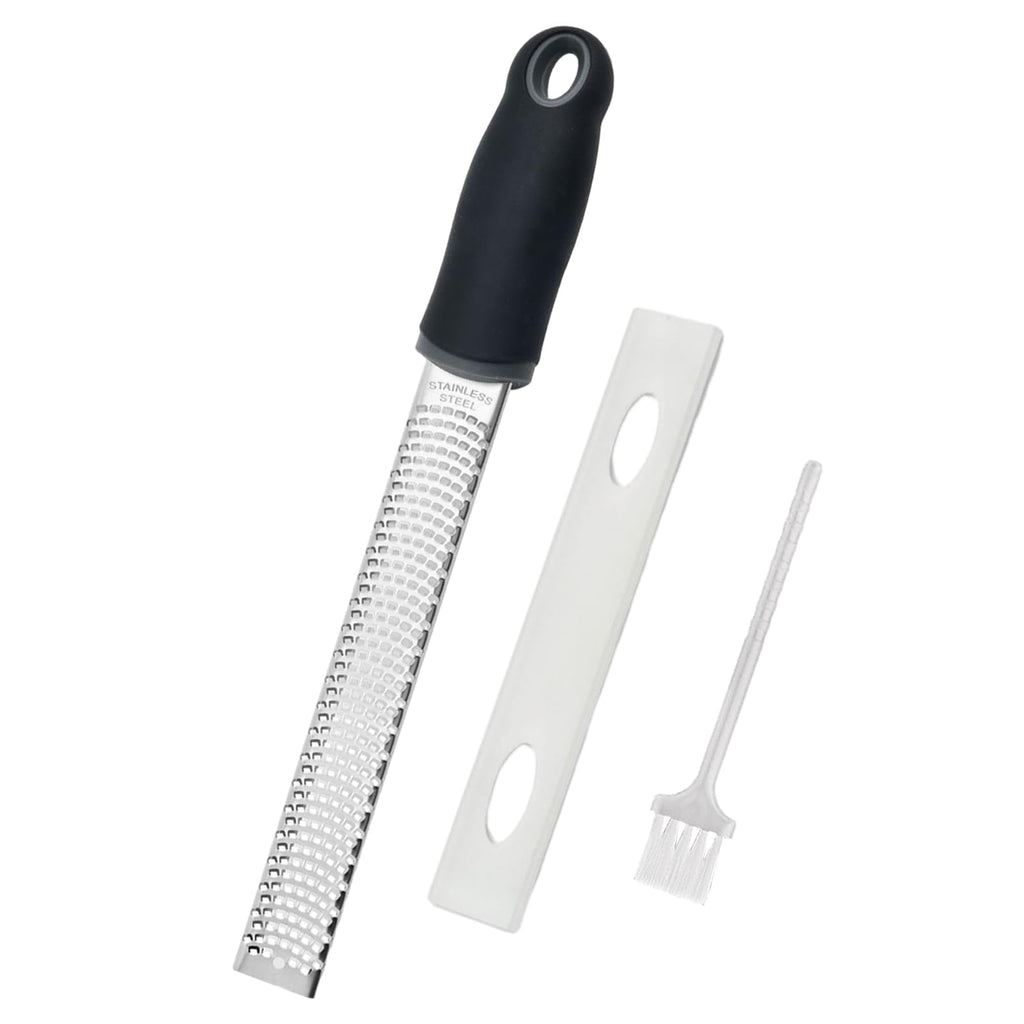 Lemon Zester Grater, Stainless Steel Fine Grater with Cover Handle