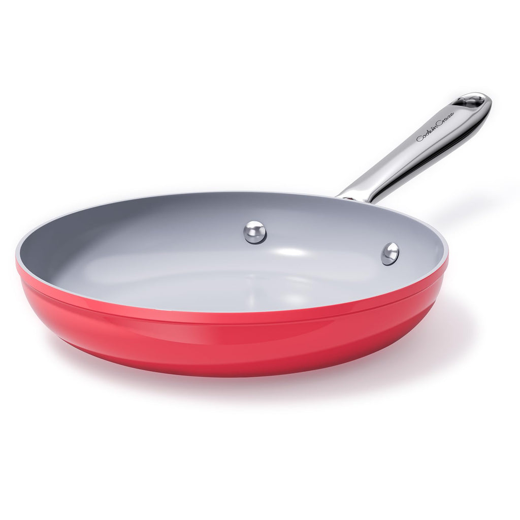 CookinCraze Premium Ceramic Frying Pan, 10 Inch Nonstick Skillet