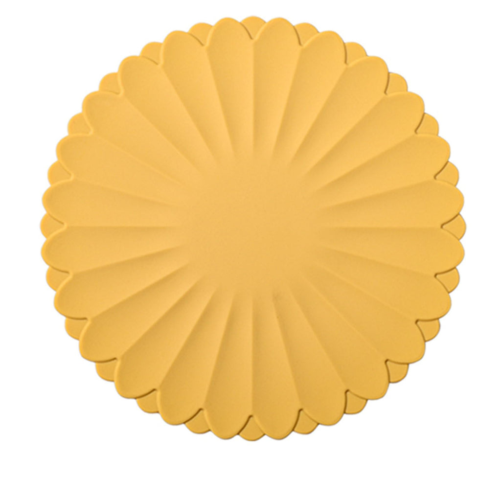 Heat-Resistant Silicone Trivet Mats, Non-Slip Hot Plate Holder for Kitchen Countertops & Dining Table, Reusable Pot Holder Pad with Secure Grip, Dishwasher Safe (Sea Sky Blue, Diameter: 18cm/7.09")