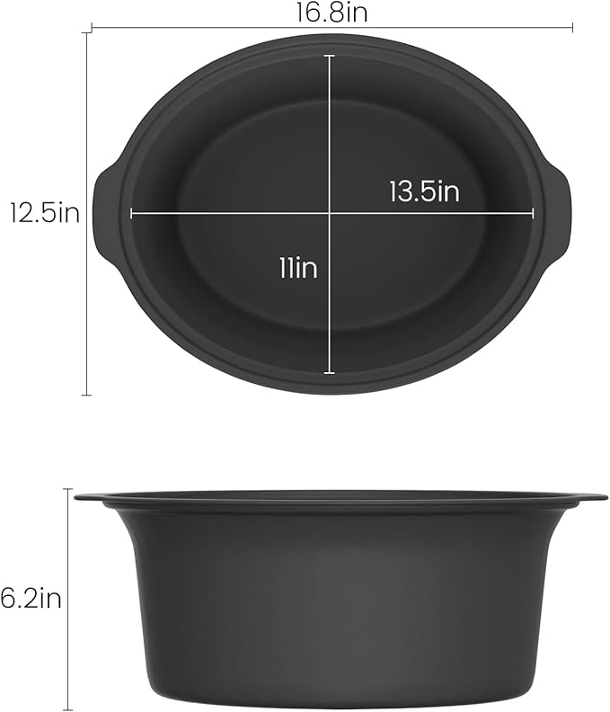 HOMECOOKIN Slow Cooker, Extra Large 10 Quart Digital Programmable Slow Cookers with Timer, Dishwasher Safe Glass Lid & Crock, Kitchen Appliance for Families and Gatherings, Oatmeal