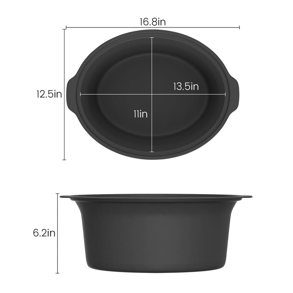 HOMECOOKIN Slow Cooker, Extra Large 10 Quart Digital Programmable Slow Cookers with Timer, Dishwasher Safe Glass Lid & Crock, Kitchen Appliance for Families and Gatherings, Stainless Steel