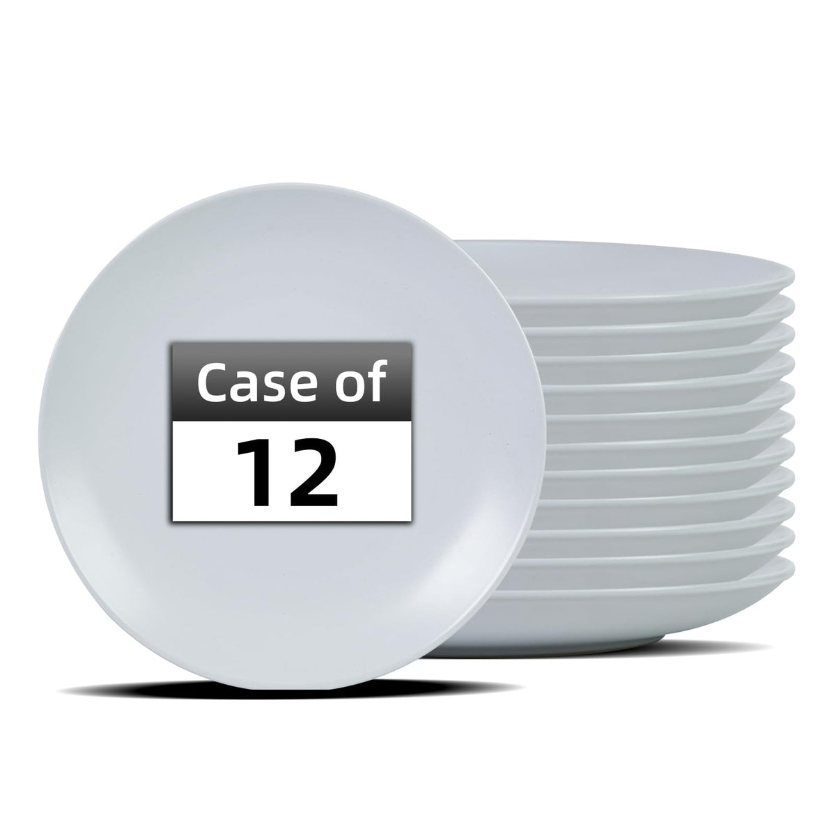 IRESTAURANT PLUS Stoneware Coupe Commercial Grade Dinnerware, Ivory, Plate 12.25", Case of 12