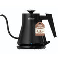 Onlicuf Gooseneck Electric Kettle 0.8L (27oz) - 1000W Rapid Fast Boiling Tea Kettle with Auto Shut Off & Boil-Dry Protection, Stainless Steel Leak-Proof Water Boiler for Pour Over Coffee, Black
