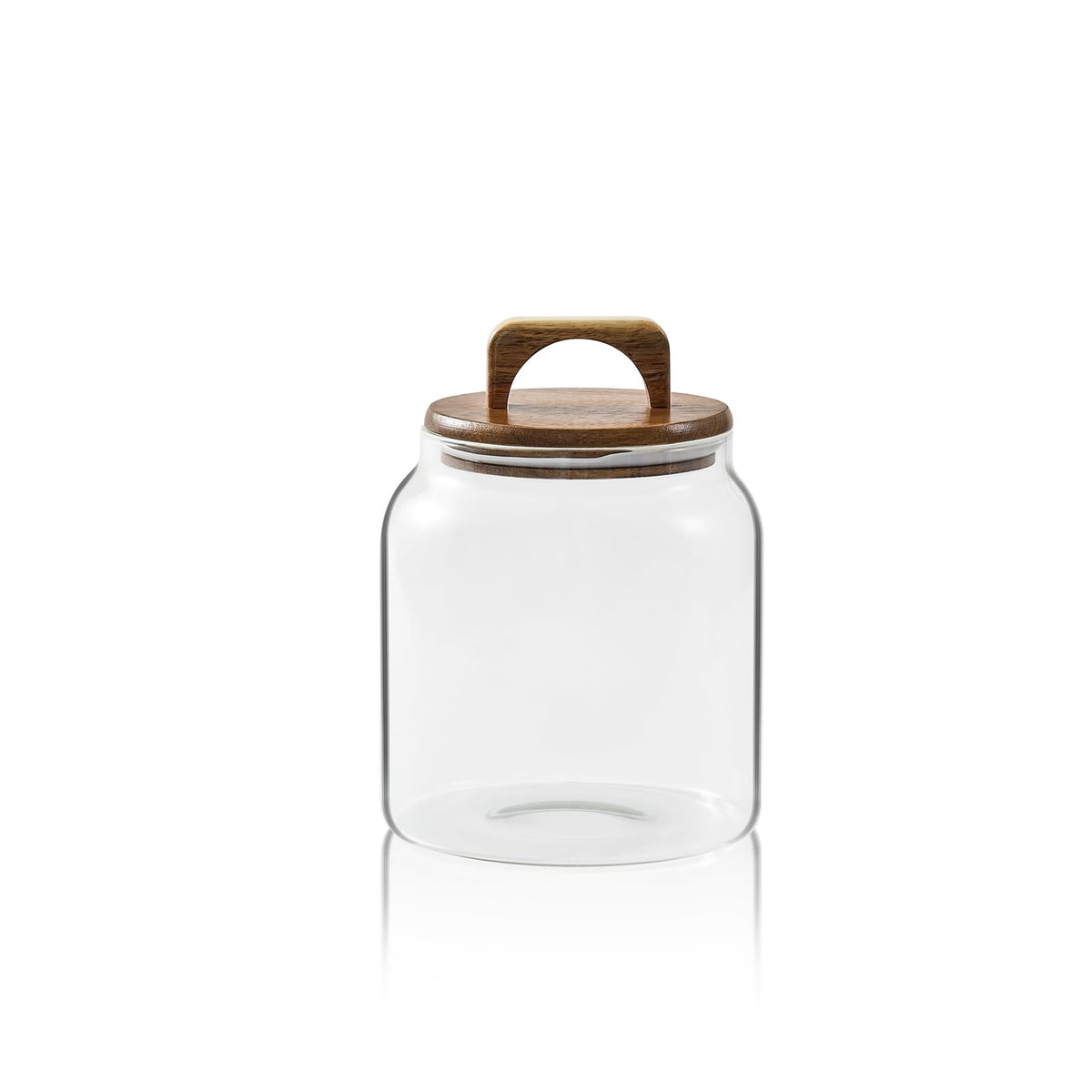Sweejar Glass Jars for Laundry Room Organization, 90 ounce Laundry Pods Container, Glass Food Storage Jars with Airtight Lid, 1 Pack, Hand Lid
