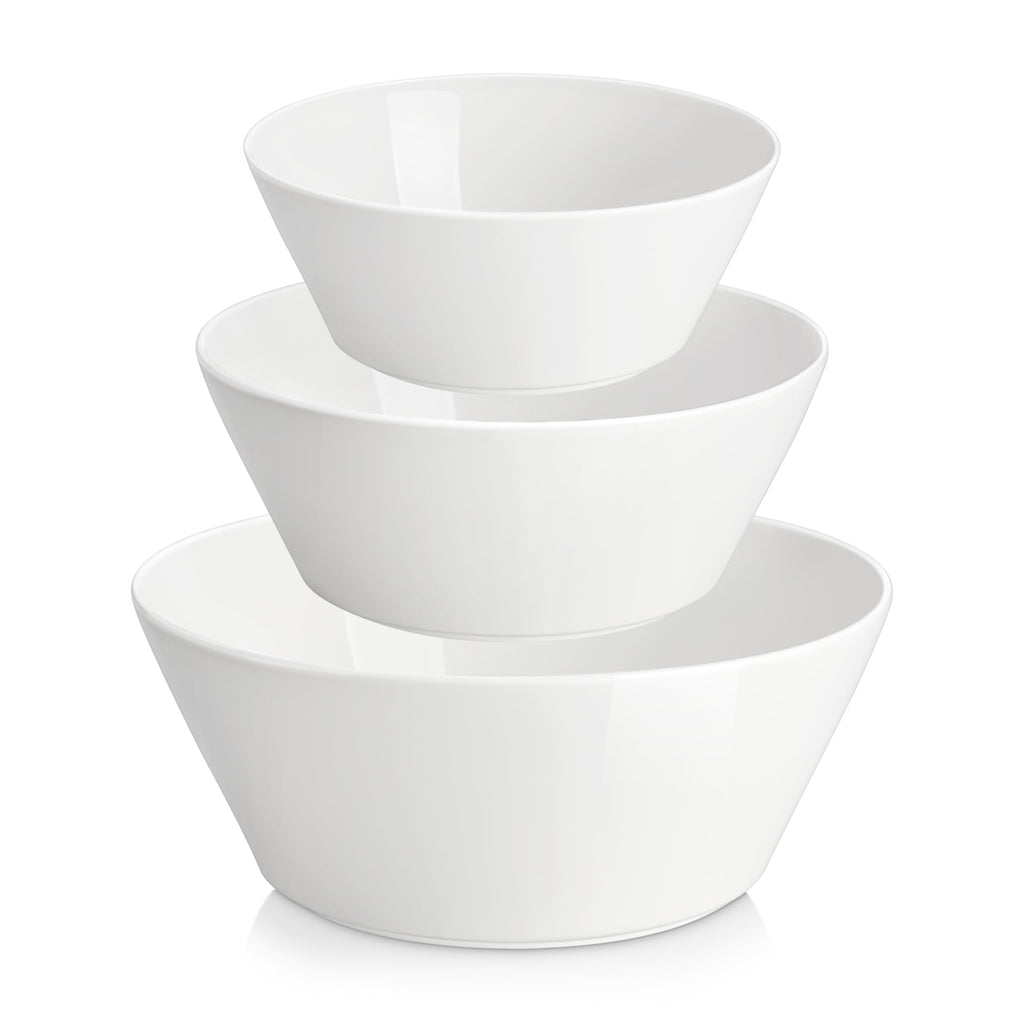 MALACASA 35 OZ Soup Bowls Set of 4, White Bowls Deep Cereal Ramen Bowl