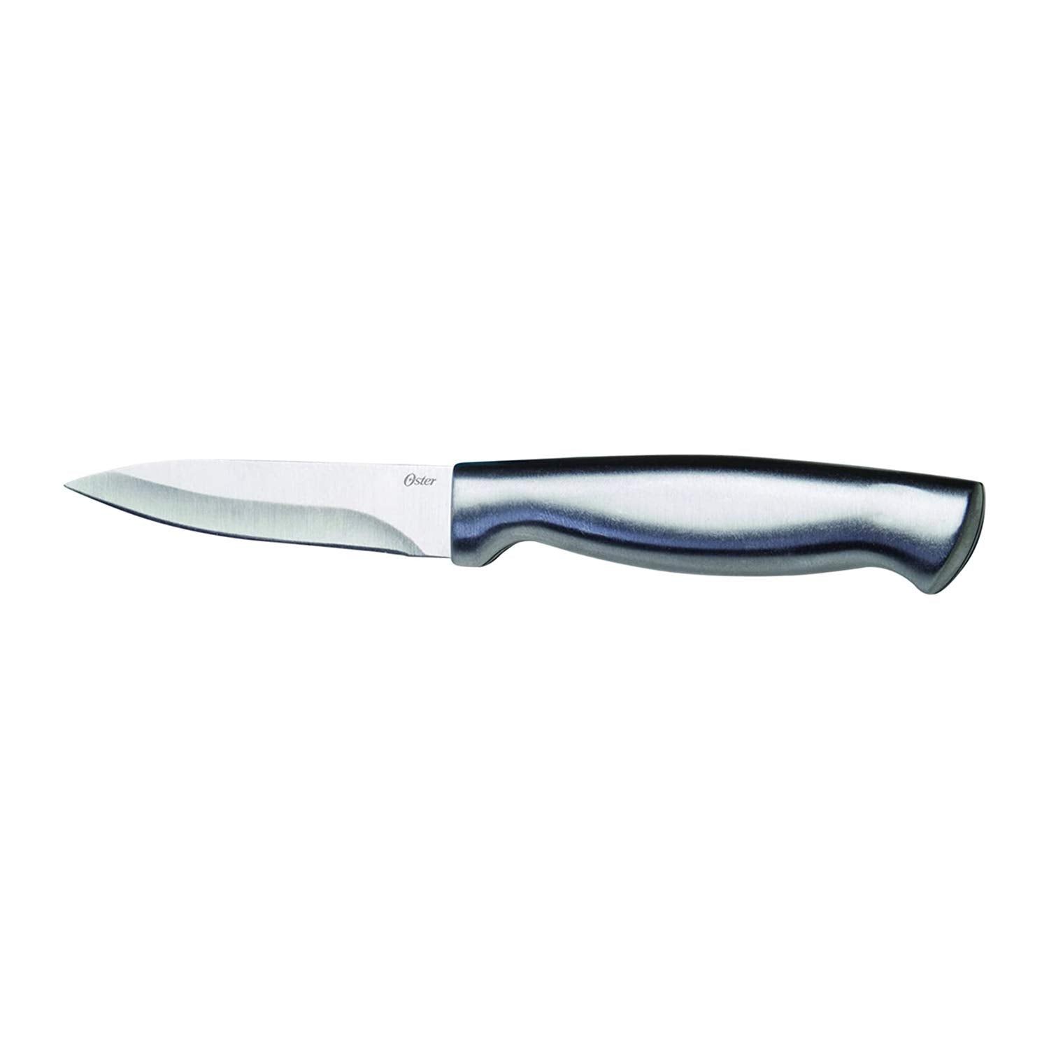 Oster Baldwyn High-Carbon Stainless Steel Kitchen Knife Cutlery Block Set, 22-Piece, Brushed Satin