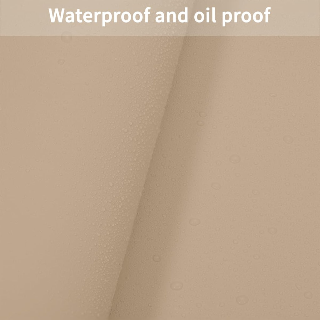 Zinkooat Faux Leather Table Cover,1.8mm Thick,42x84 Inch Table Protector,Table Protector for Dining Room Table,Dining Table Cover,Table Protector Pad.(Light Brown+Gray,42x84)