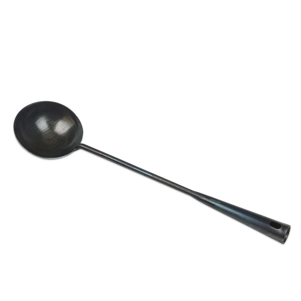 ZhenSanHuan HandMade Carbon Steel Wok Ladle Tool Utensils (Ladle 40CM)