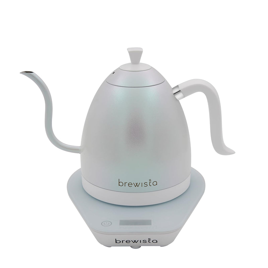 Brewista Artisan Electric Gooseneck Kettle, Water Boiler with LCD Panel, Precise Temperature Control, Fast Boiling and Keep Warm Settings for Pour-Over Coffee & Tea, Café, 1 Liter (Stainless Steel)