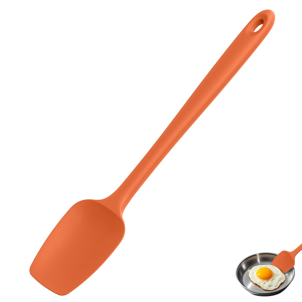 U-Taste Silicone Large Spatula, 600ºF High Temp Bowl Scraper, 11.38"/Orange
