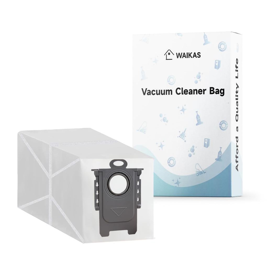 WAIKAS Dust Bags for Roborock Robot Vacuum (Qrevo/Saros/S8 Series), 6-Pack