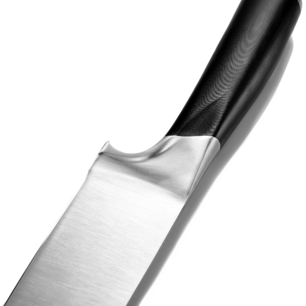 Schmidt Brothers - Heritage 7-Piece Kitcken Knife Set, High-Carbon German Stainless Steel Cutlery, and Clear Acrylic Magnetic Block Set