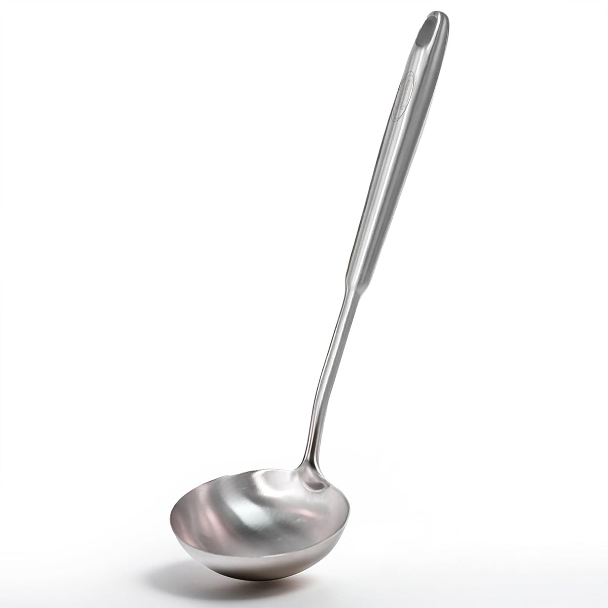 Skimmer Slotted Spoon, [Rustproof, Integral Forming, Durable] Newness 304 Stainless Steel Slotted Spoon with Vacuum Ergonomic Handle, Comfortable Grip Design Strainer Ladle for Kitchen, 14.96 Inches