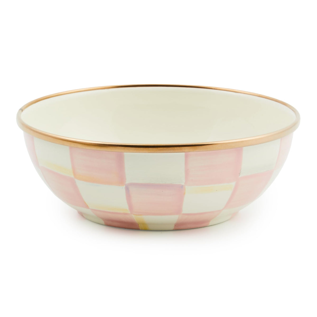 MACKENZIE-CHILDS Everyday Bowl, Extra Small, Black-and-White Courtly Check