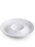 LAUCHUH Chip & Dip Serving Set of 1, Porcelain Divided Serving Tray,12-inch