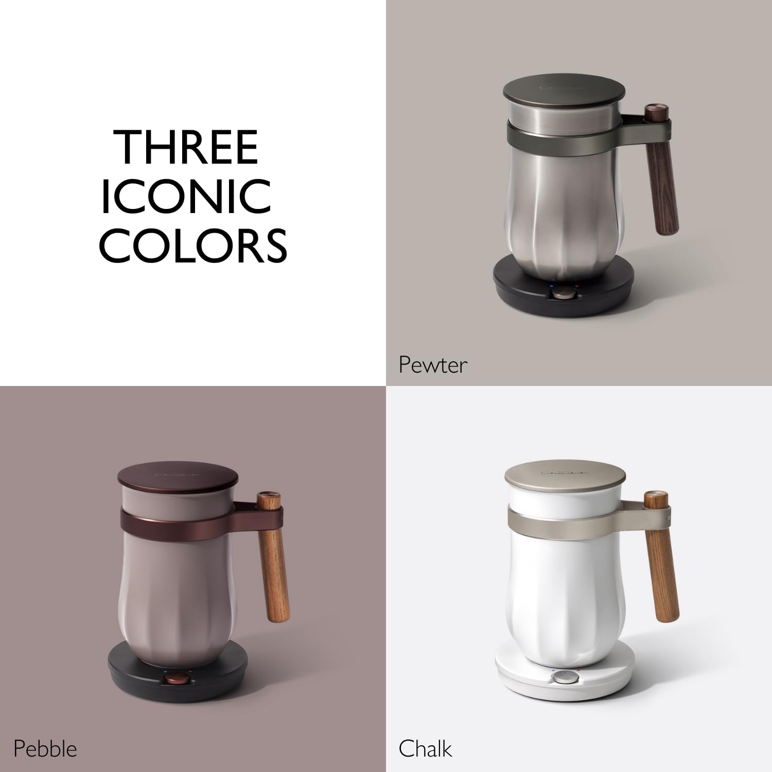 Hotel Chocolat Hot Chocolate Maker – Velvetiser Hot & Cold Drinking Chocolate Machine, Includes Mug, Glass & Sachets, Pebble Edition, Luxury Gift