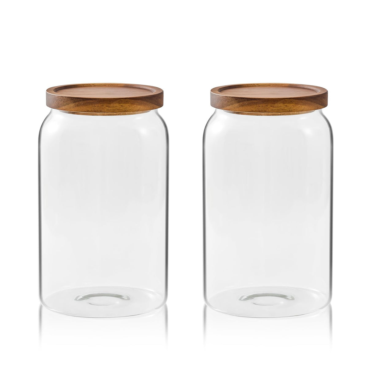 Sweejar Glass Jars for Laundry Room Organization, 90 ounce Laundry Pods Container, Glass Food Storage Jars with Airtight Lid, 1 Pack, Hand Lid
