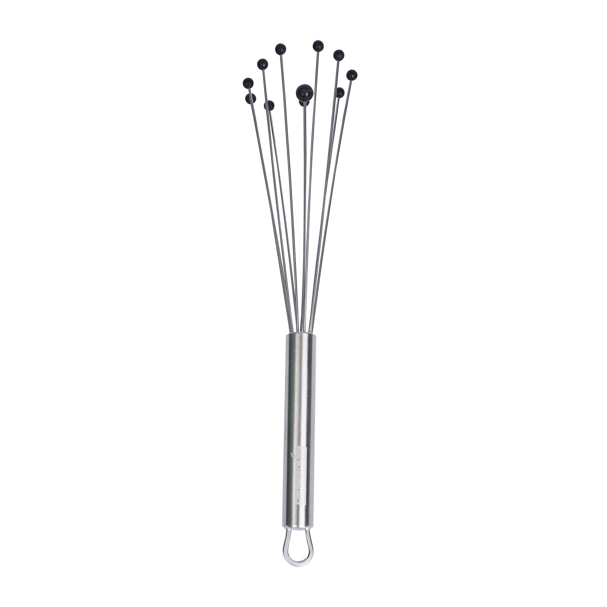 Restaurantware 10.5 in Stainless Steel Ball Whisk with Silicone Tips - 6 Pack - German Standard Sauce & Gravy Whisk, Non-Scratch, Dishwasher Safe - Non-Stick Safe Silicone Ball Whisk for Baking