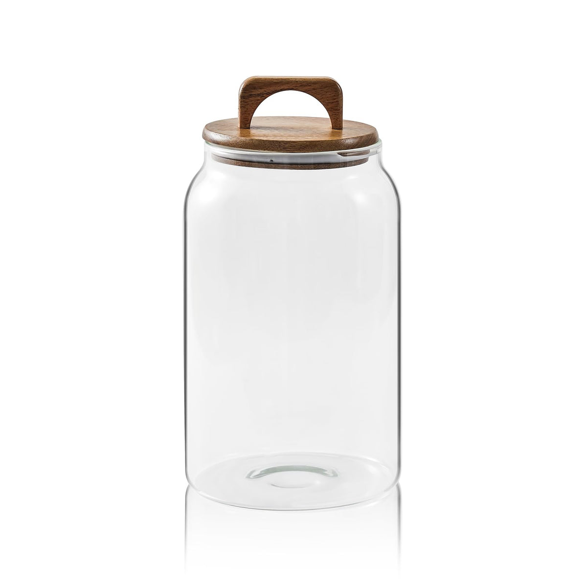 Sweejar Glass Jars for Laundry Room Organization, 90 ounce Laundry Pods Container, Glass Food Storage Jars with Airtight Lid, 1 Pack, Hand Lid
