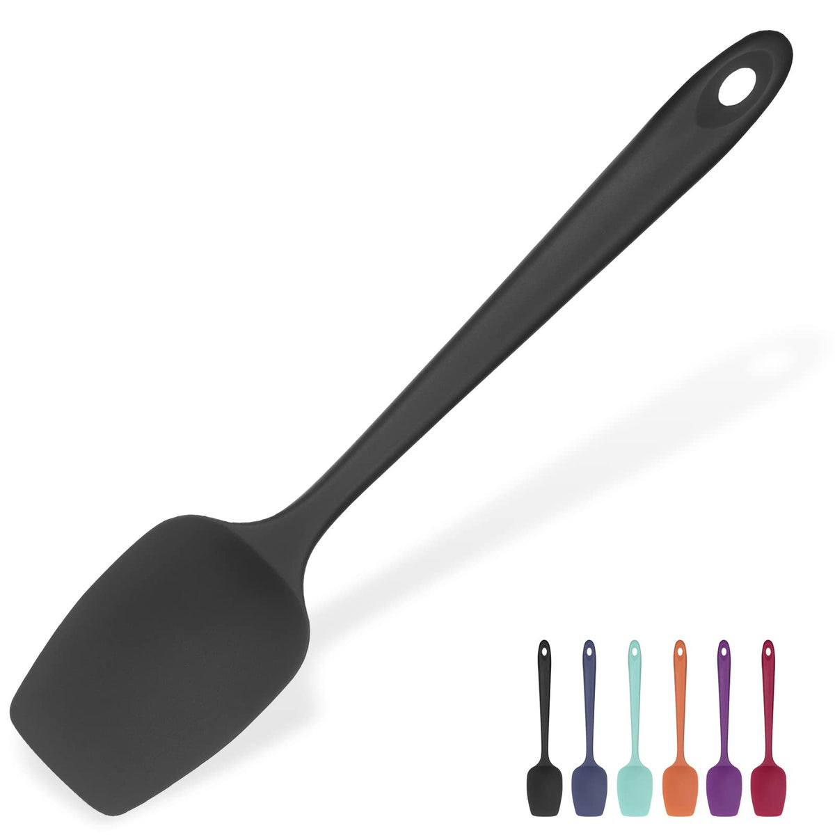 U-Taste Silicone Large Spatula, 600ºF High Temp Bowl Scraper, 11.38"/Orange