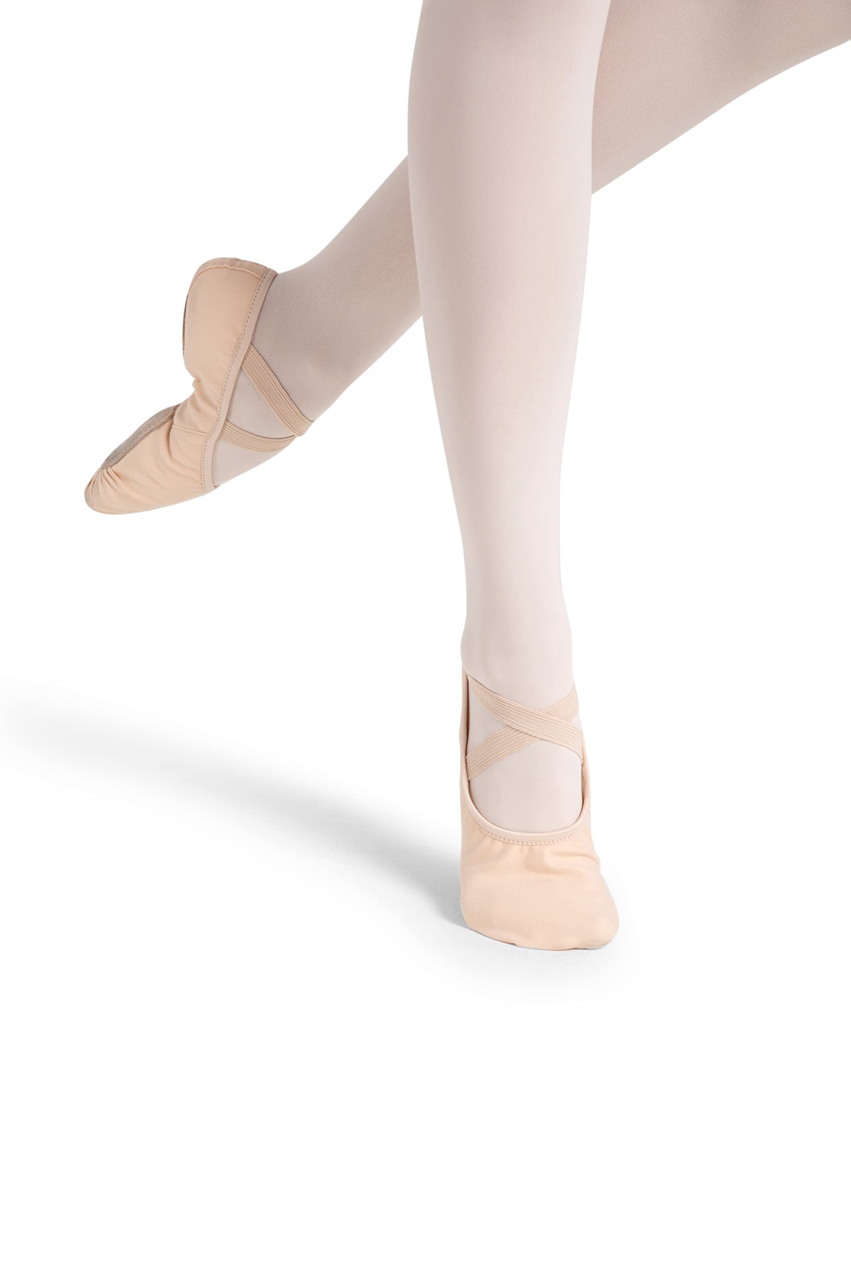 Capezio Women's Leather Juliet Ballet Shoe, Light Pink, 8.5 Wide