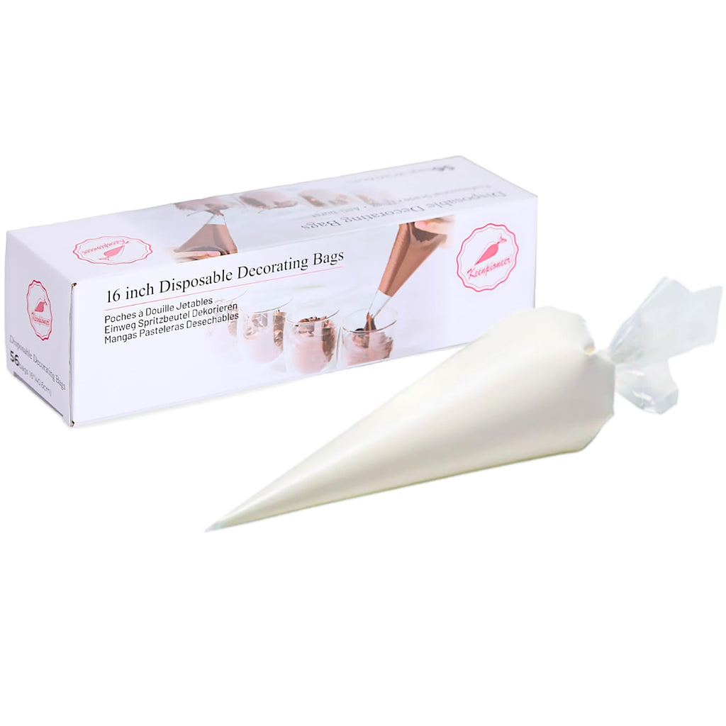 Keenpioneer Disposable Piping Bags Cake Decorating Bags 12inch 100 Count