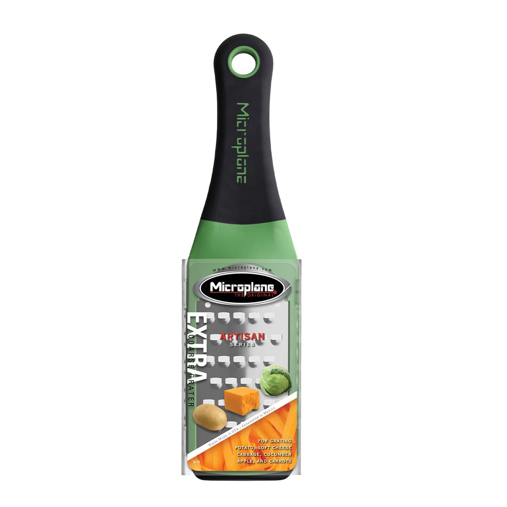 Microplane Artisan Series Cheese Grater and Zester (Extra Coarse, White)