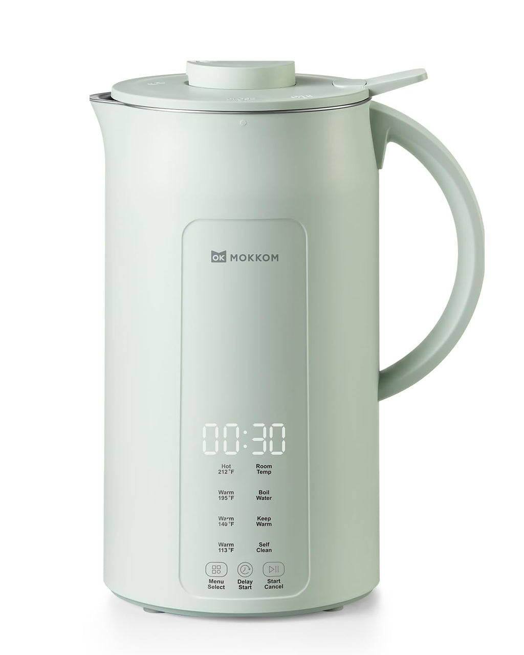MOKKOM Soy Milk Maker, 42oz Self-Cleaning Small Countertop Blender