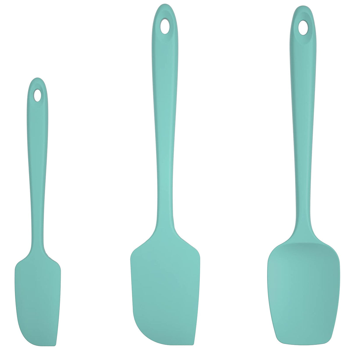 U-Taste Silicone Spatula Set, 600ºF High Heat Resistant, 3Pc, Midnight Blue