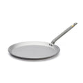 de Buyer MINERAL B Carbon Steel Crepe & Tortilla Pan - 9.5” Diameter, 8.25” Cooking Surface - Ideal for Making & Reheating Crepes, Tortillas & Pancakes - Naturally Non-Stick Finish - Made in France