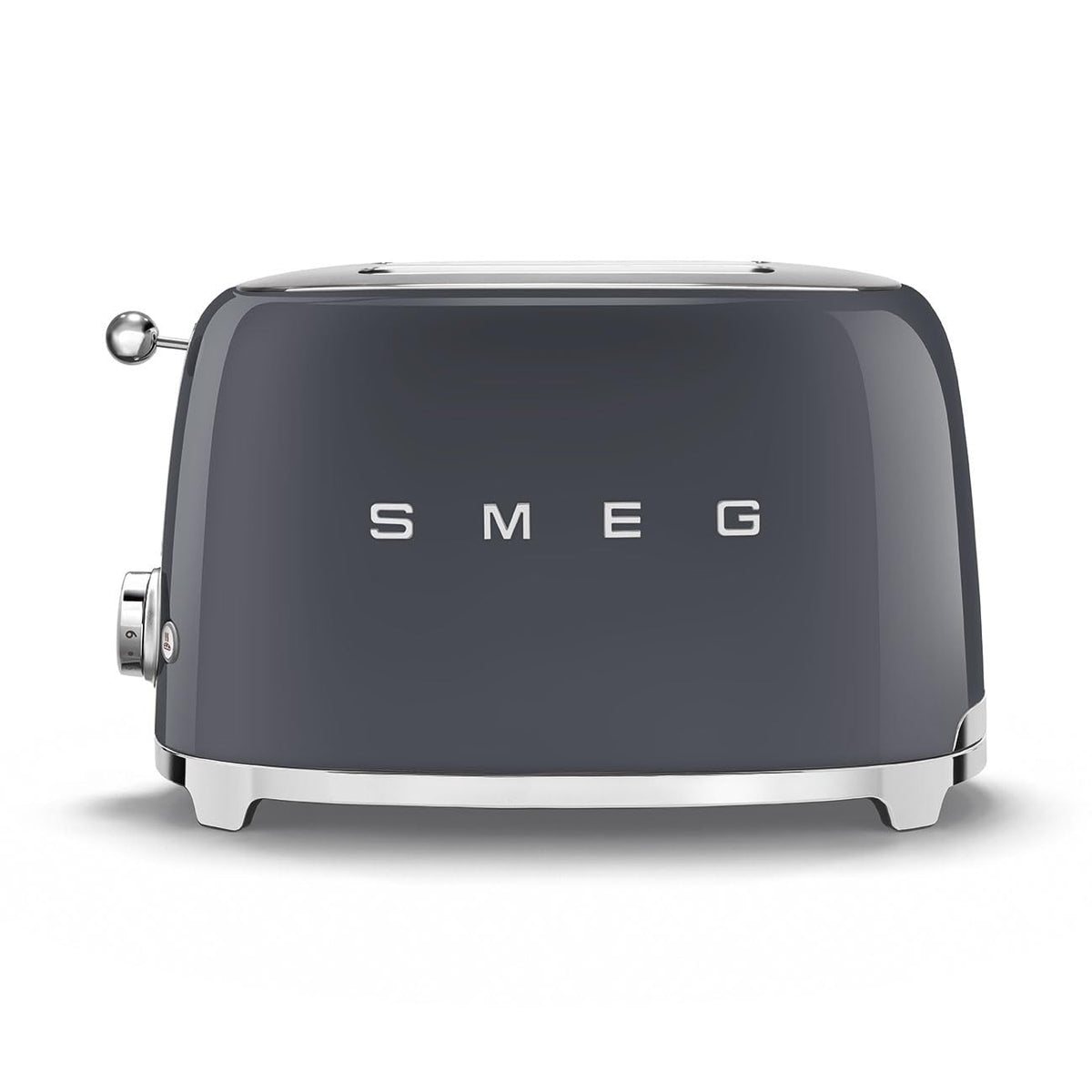 SMEG 2 Slice Toaster with 6 Presets and Defrost Function and Removable Crumb Tray TSF01RDUS, RED