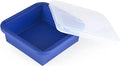 4 Cup Silicone Freezer Tray with Lid 1 Pack Silicone Soup Freezer Molds Easy Release Molds for Food Storage & Freeze Soup, Broth, Stew or Sauce