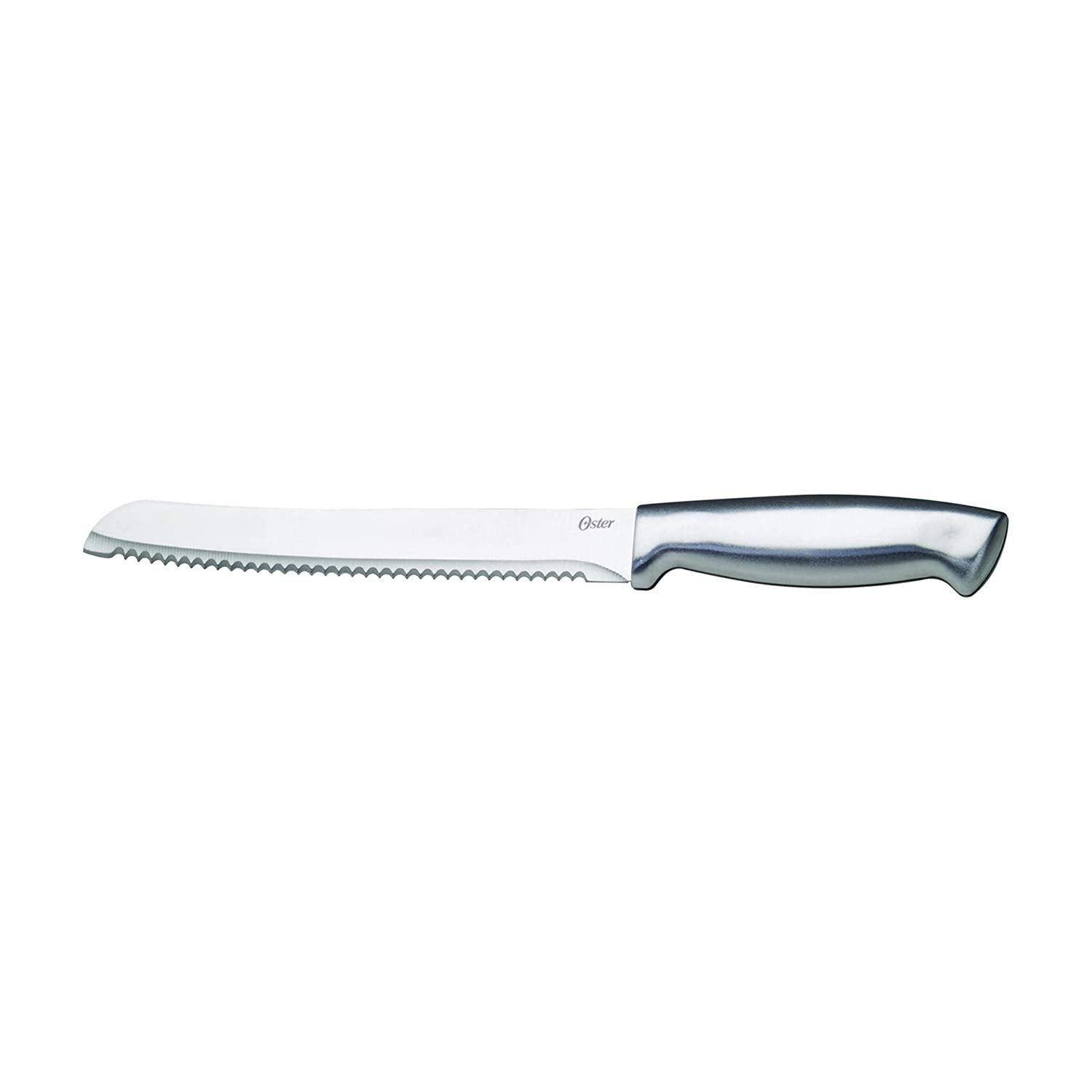 Oster Baldwyn High-Carbon Stainless Steel Kitchen Knife Cutlery Block Set, 22-Piece, Brushed Satin