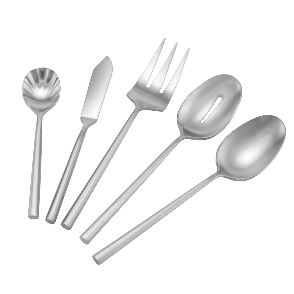 DEACORY Gold Silverware Set Matte Finish Hexagon Handle Service for 12